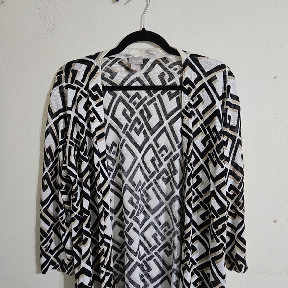 Chico's Geometric Cardigan - Picture 5 of 9